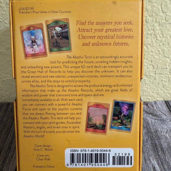 The AKASHIC Tarot 62-Card Deck with Guidebook by S Klingler, S Taylor - Picture 3 of 8